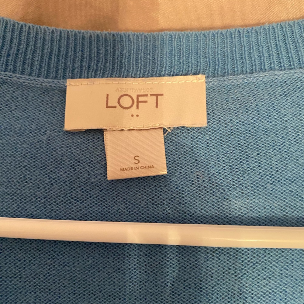 Loft Blue Sweater Size S - Picture 2 of 2